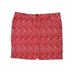 Josephine Sport Red Patterned Skirt-‎ Size 16